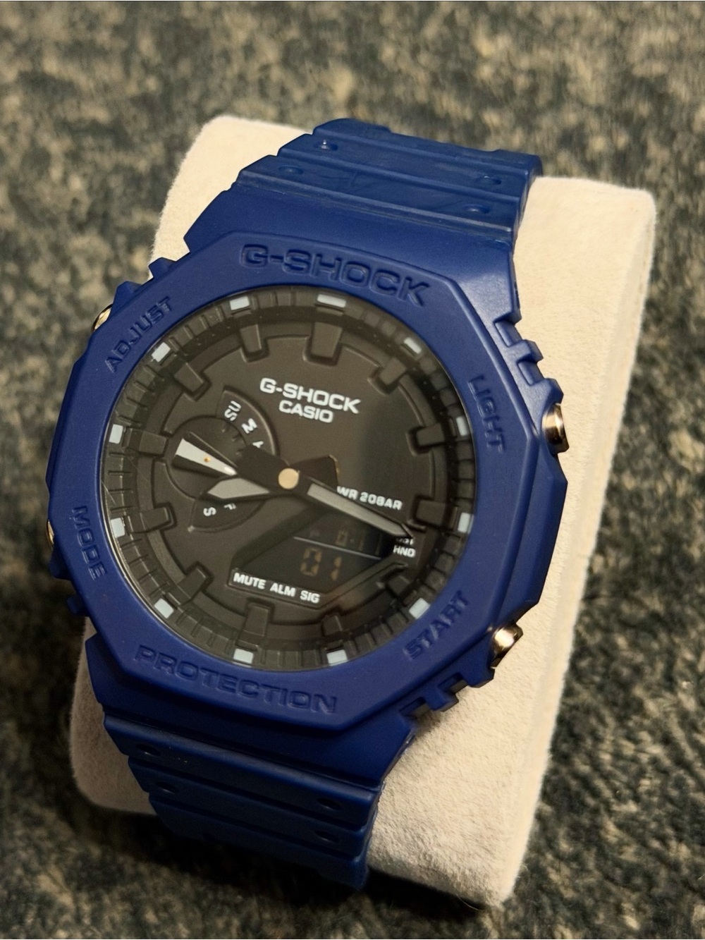 Casio G-SHOCK Blue and Black Resin Sport Watch